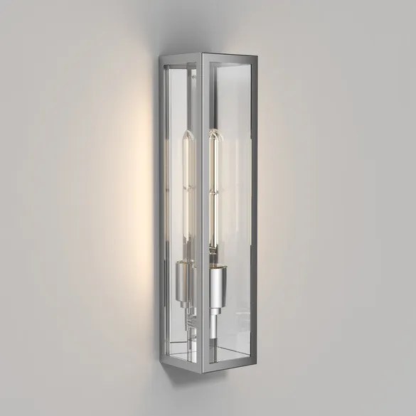 ASTRO LIGHTING 1402002 HARVARD Modern Kültéri Fali Lámpa Átlátszó, Ezüst Ragyog E27 IP44