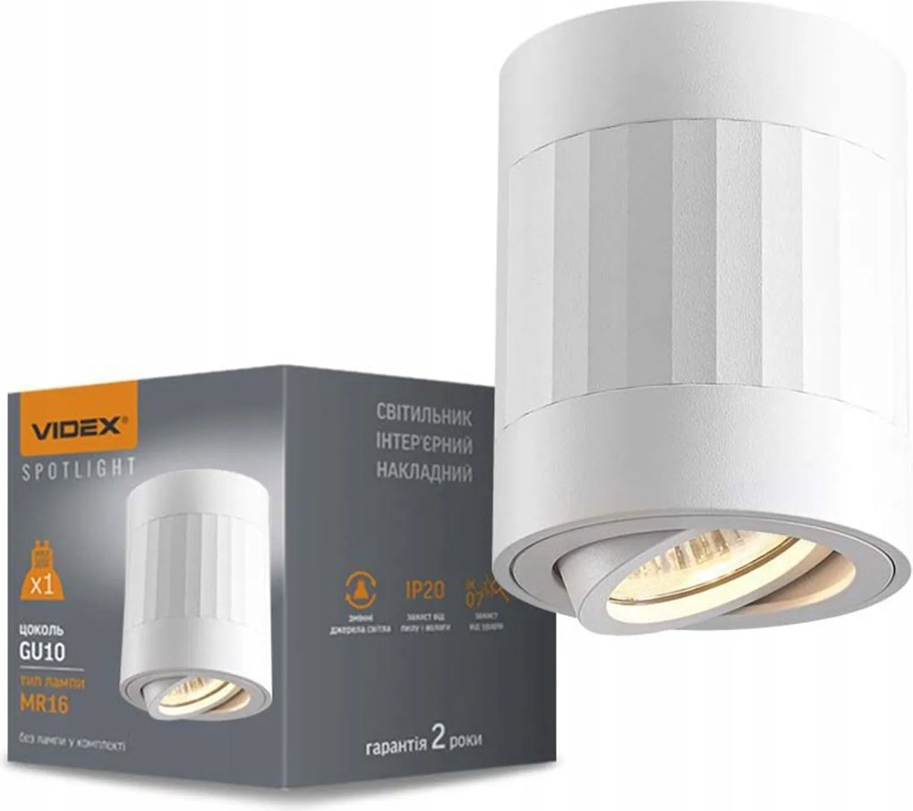 Falra szerelhető Spot mennyezeti lámpa 1x GU10 mozgatható fehér Paul Videx