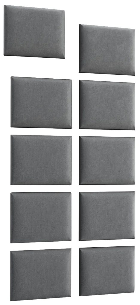 Kárpitozott panel szett 10 db. Quadra 100x200 cm (szürke). 1051976