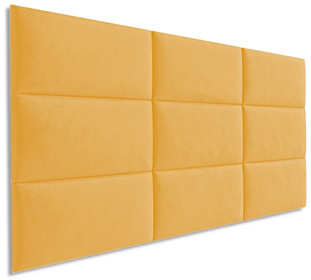 Kárpitozott panel sárga - 60x30 cm