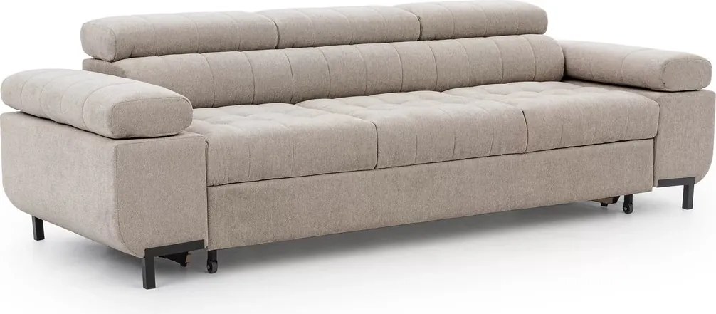 Tyrion háromszemélyes ágyazható kanapé - bézs zsenília Vibe 08