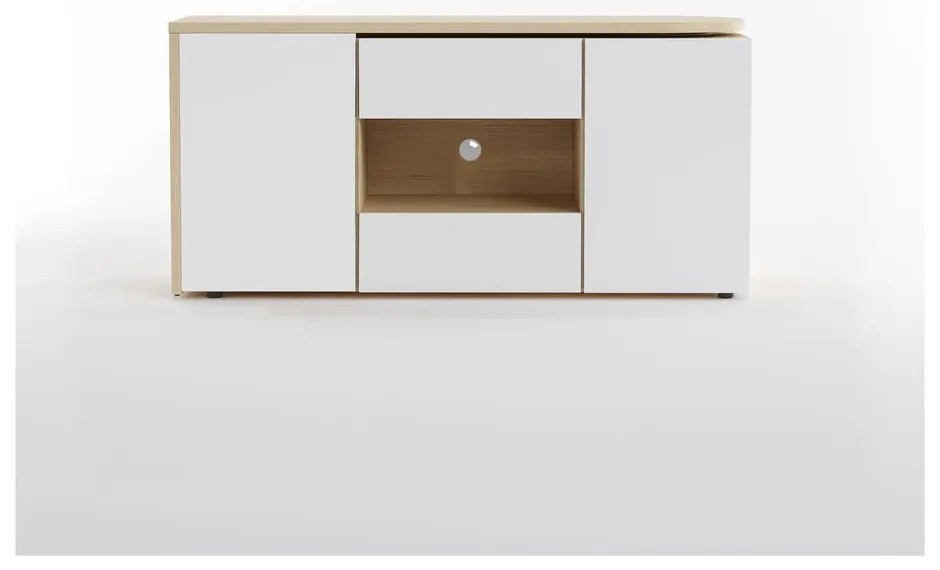 Íróasztal tölgyfa dekoros asztallappal 48x159 cm Tango – TemaHome