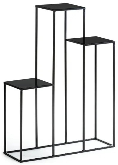 Virágállvány 80x60 cm fekete