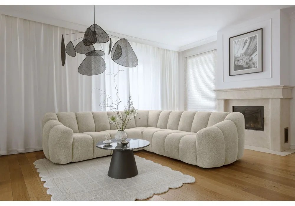 Bézs sarokkanapé Shell – Miuform