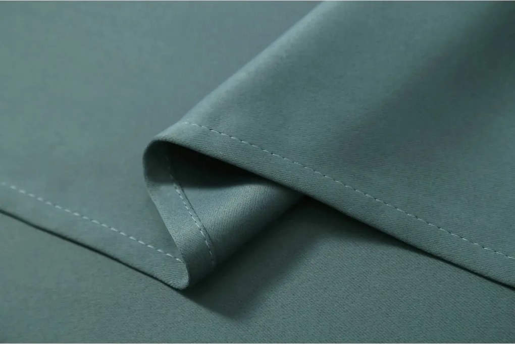 Kék-zöld OXFORD függöny 140x250 cm Felfüggesztés: Fém gyűrűk