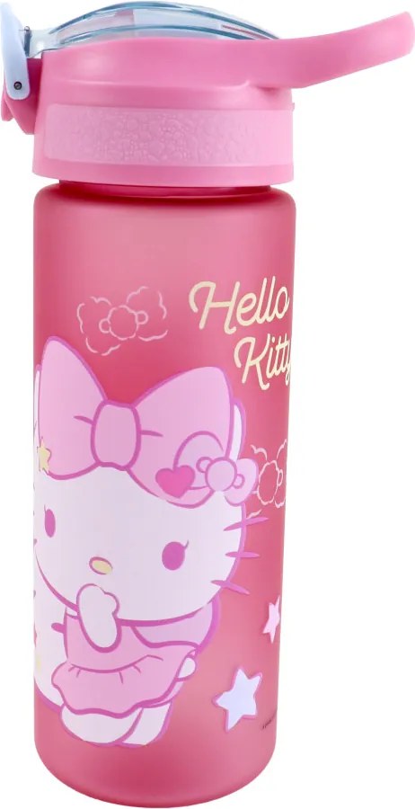 Hello Kitty Unicorn műanyag matt szívószálas kulacs 600 ml