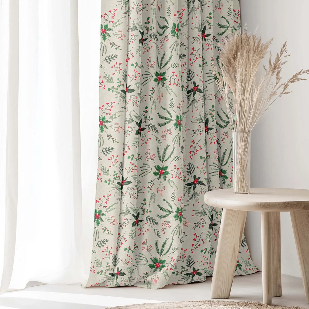 Goldea valencia dekoratív drapéria - erdei ágcskák 160x135 cm