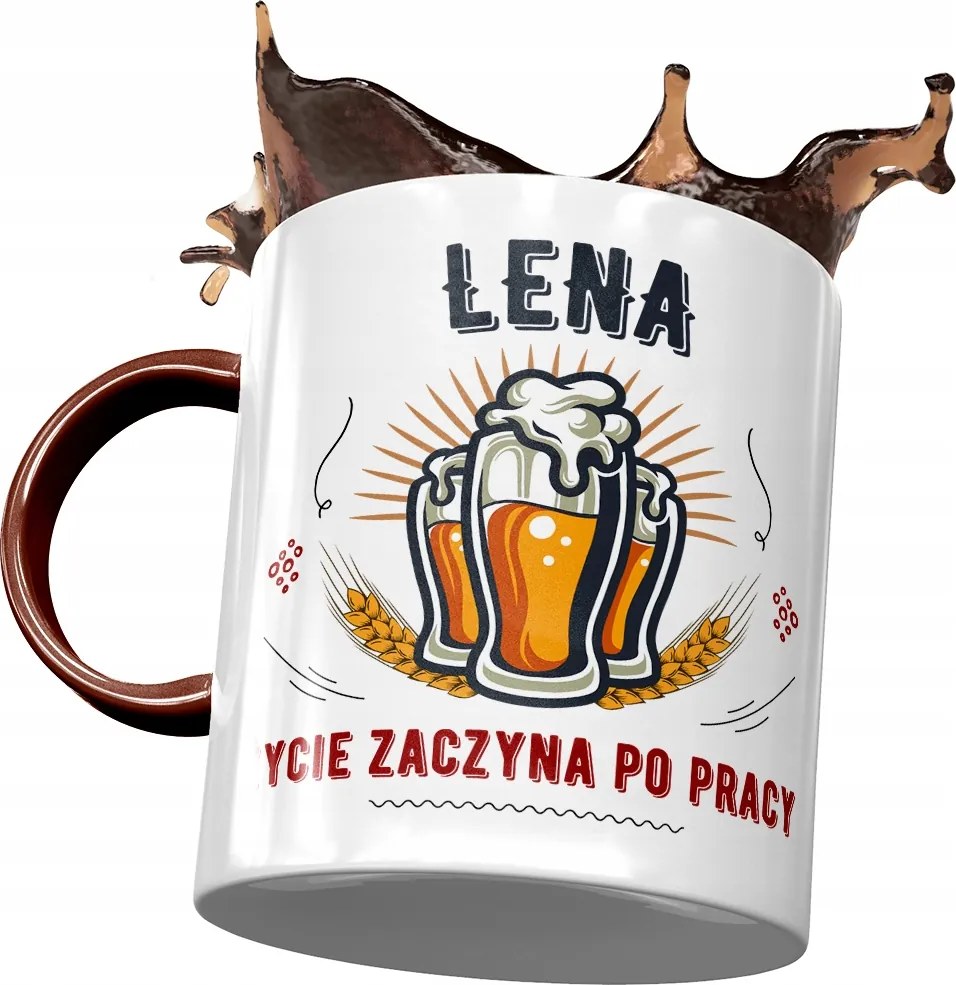 Bordó Bögre Lena Barátnőjének Nyomtatott Fotóval