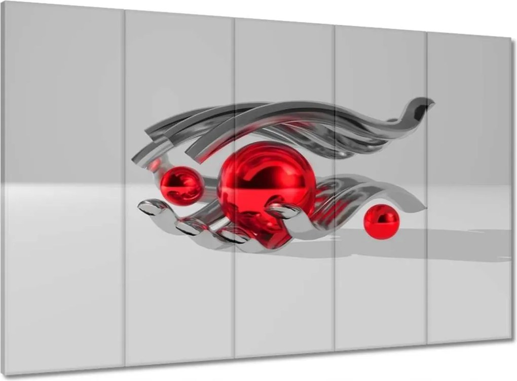 Vászonkép 100x70 Piros gömbök a kézben