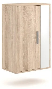 Nappali szekrénysor BRICK sonoma tölgy/fehér