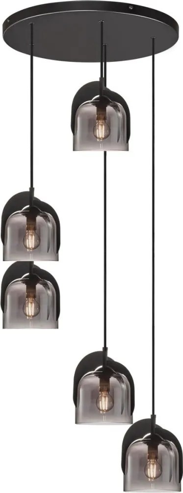 NORDLUX 2212613047 BOSHI Többágú Függesztett Lámpa Füstös E14 IP20