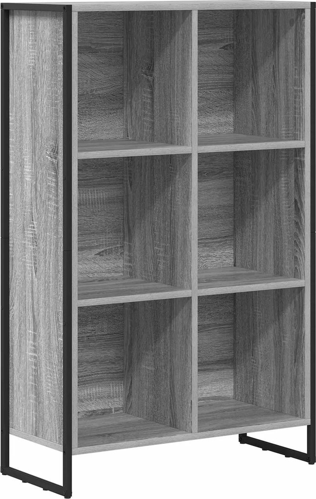 vidaXL Könyvespolc Szürke Sonoma 99.5 x 30 x 108.5 cm Faanyag