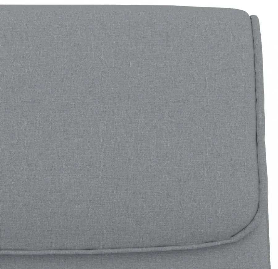 vidaXL világosszürke szövet pad 100 x 64 x 80 cm