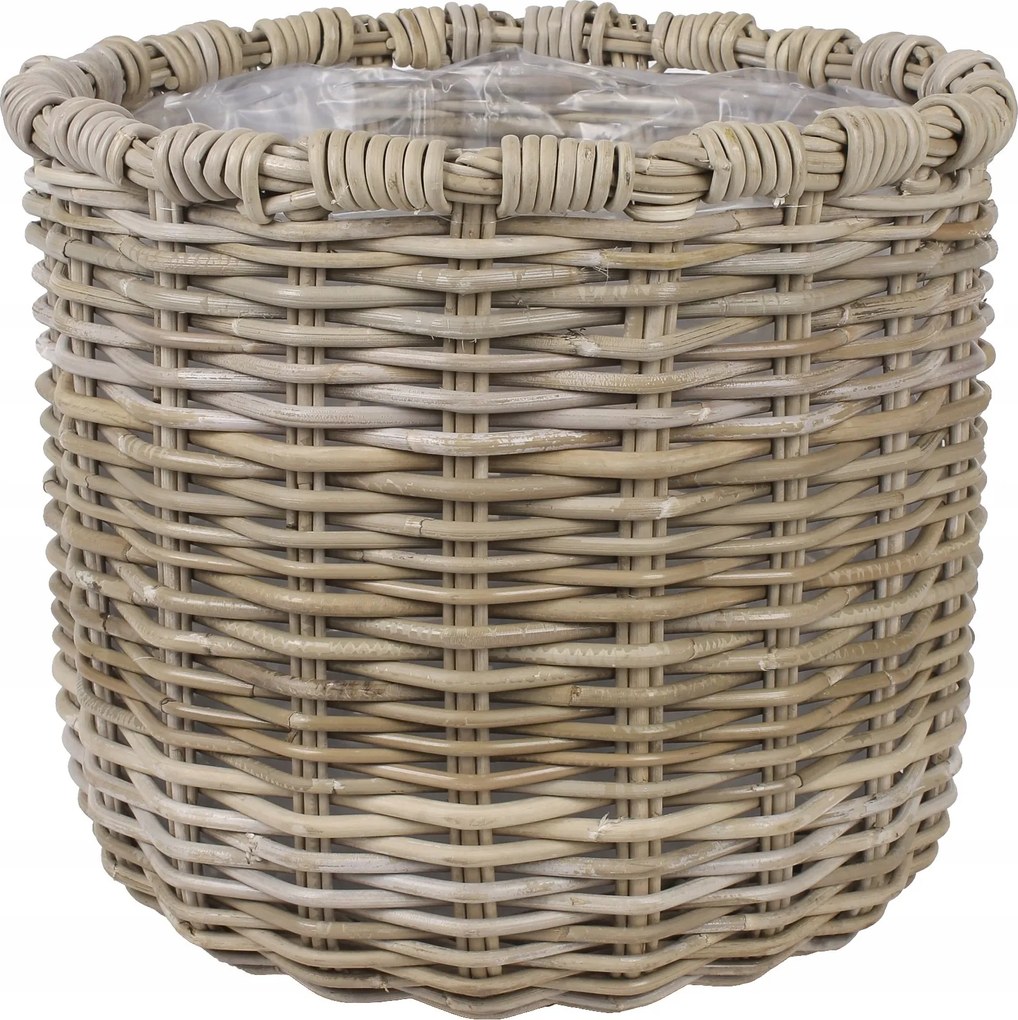 Kerek Rattan Kosár Fóliával 42x42x38 cm MP-0105.L