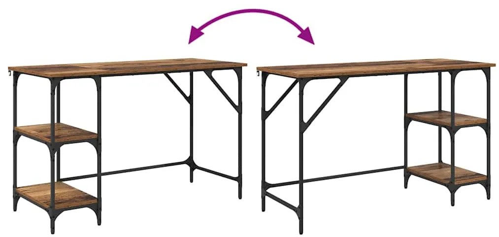 vidaXL Asztal Öreg fa 120 x 50 x 75 cm Faanyag