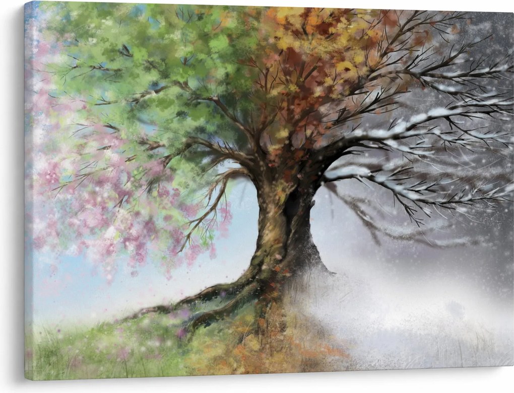 Kép - Négy évszak fája (70x50 cm)