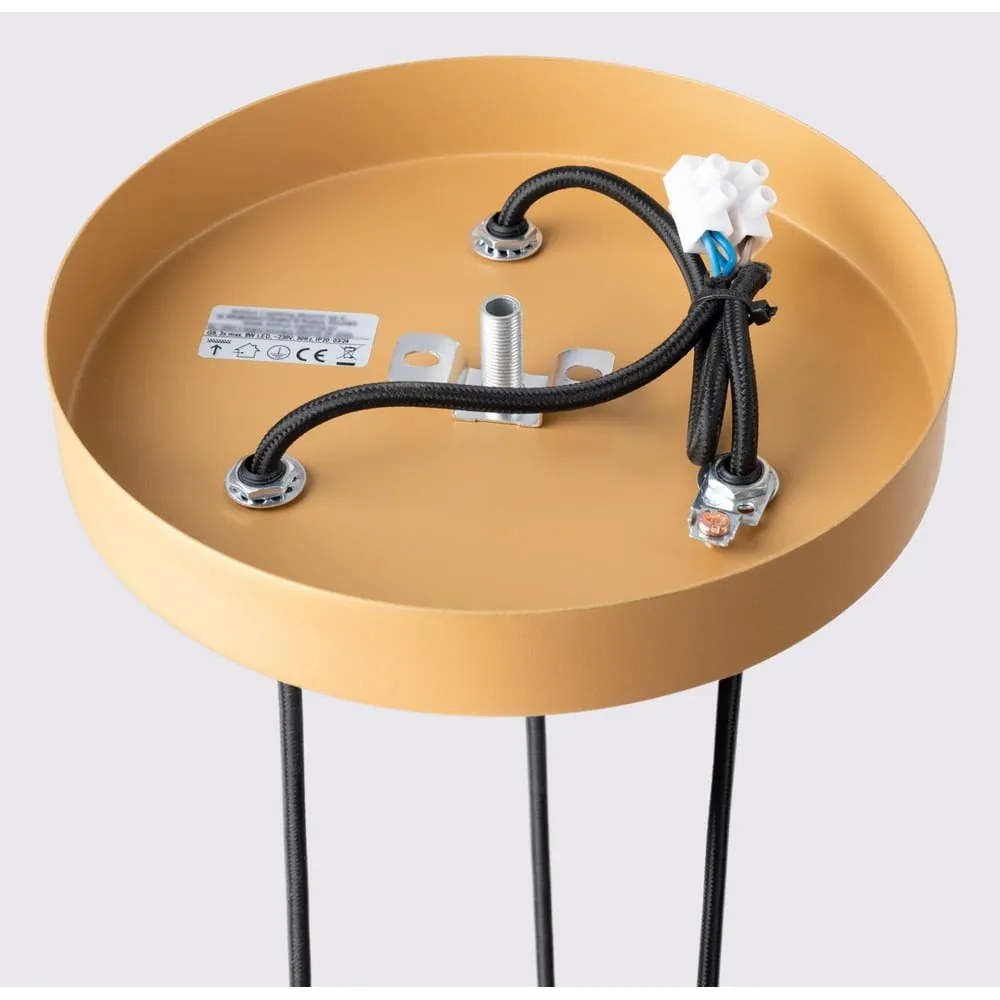 Aranyszínű függőlámpa ø 19,5 cm Gleam – Sollux