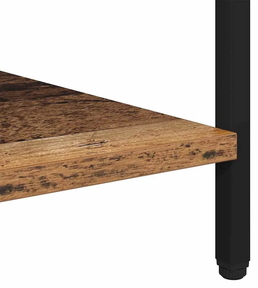 Éjjeli asztal 2 pcs Régi fa 40 x 40 x 50 cm Faanyag