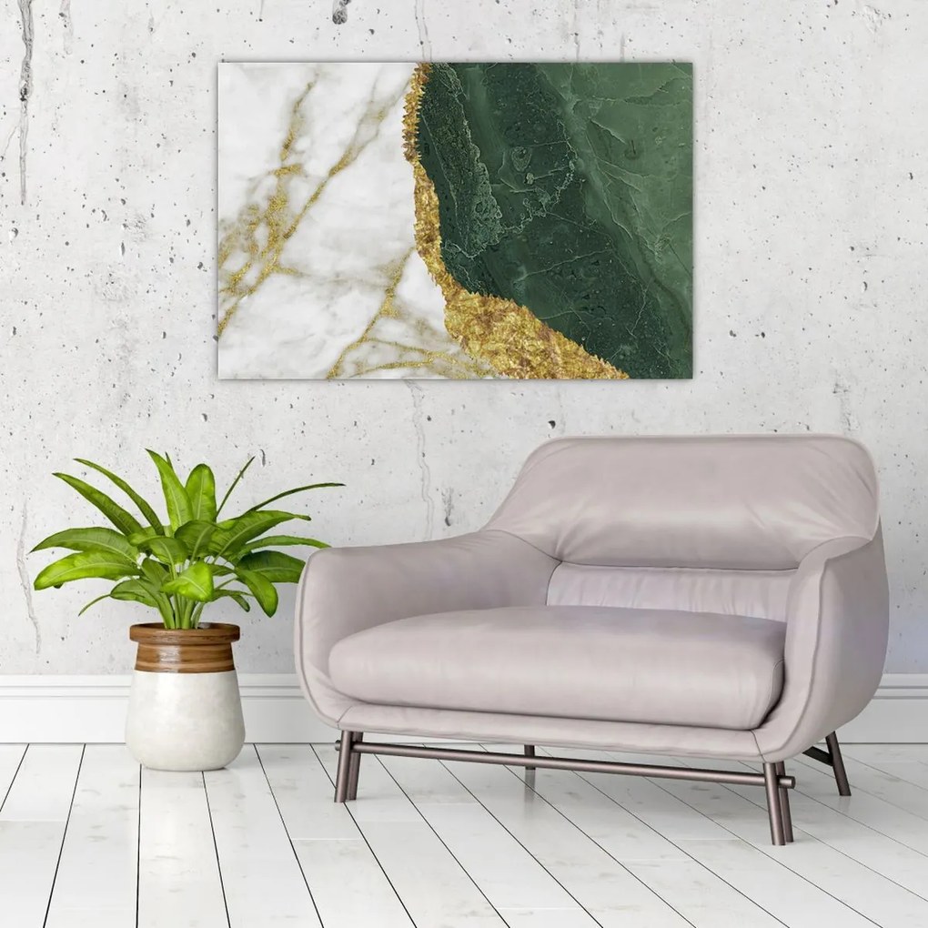 Kép - Zöld márvány N⁰3 (90x60 cm)