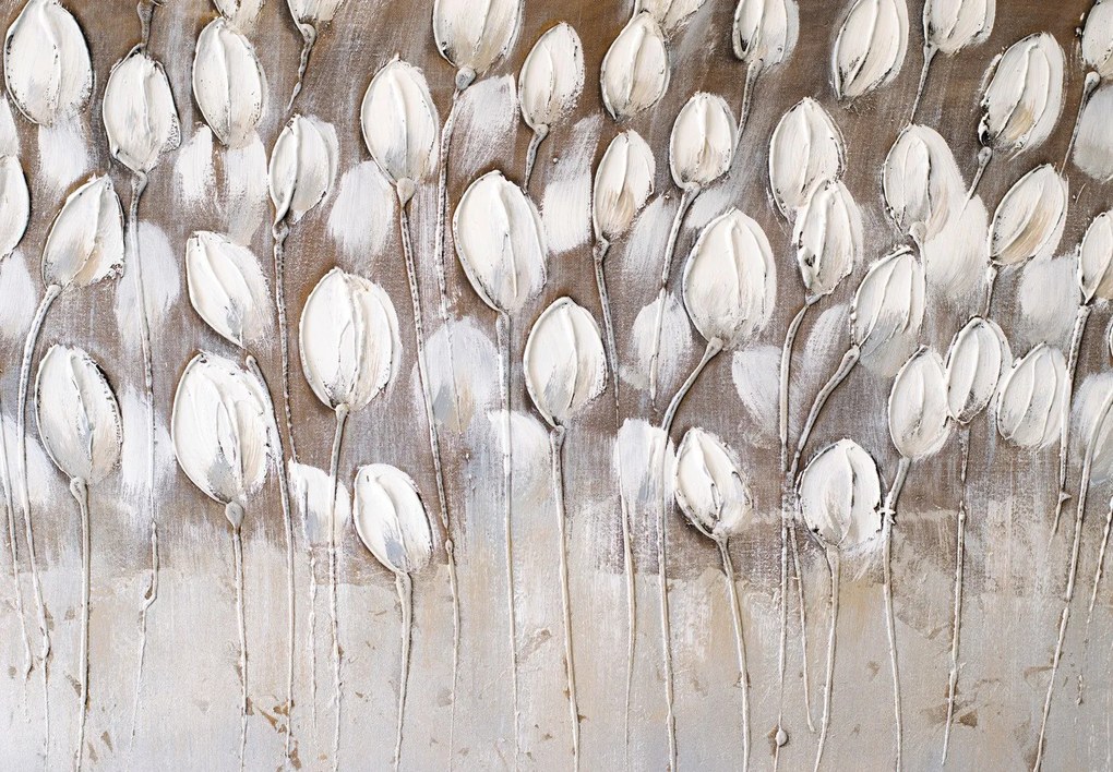 Fotótapéta - Tulipánok textúrával (147x102 cm)