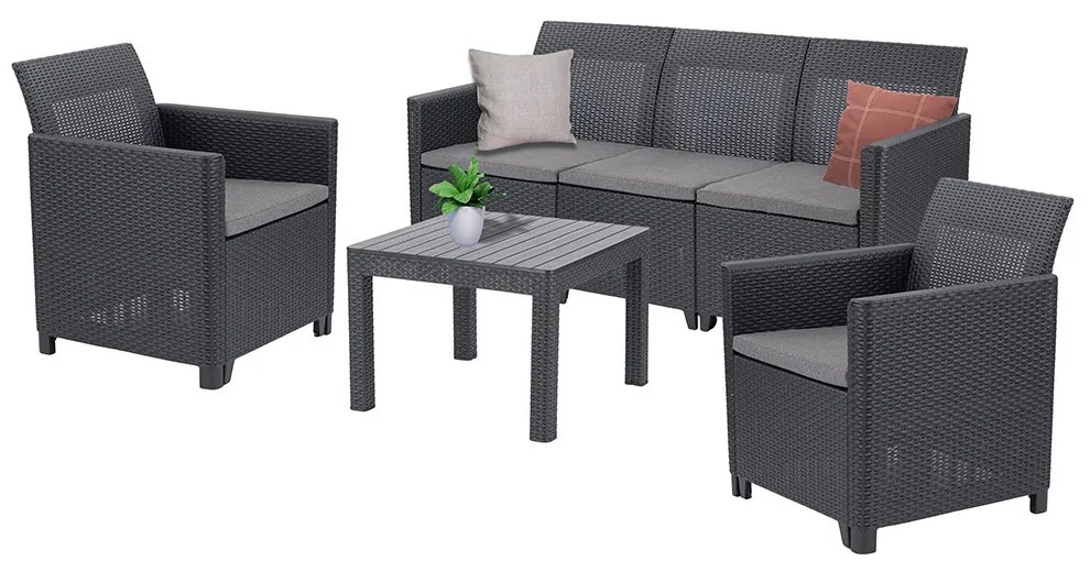 Claire VI 5 személyes kerti bútor garnitúra orlando asztallal