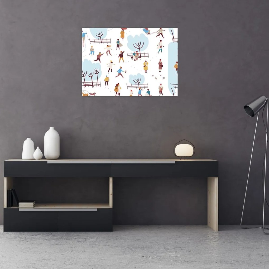 Kép - Boldog telet (70x50 cm)