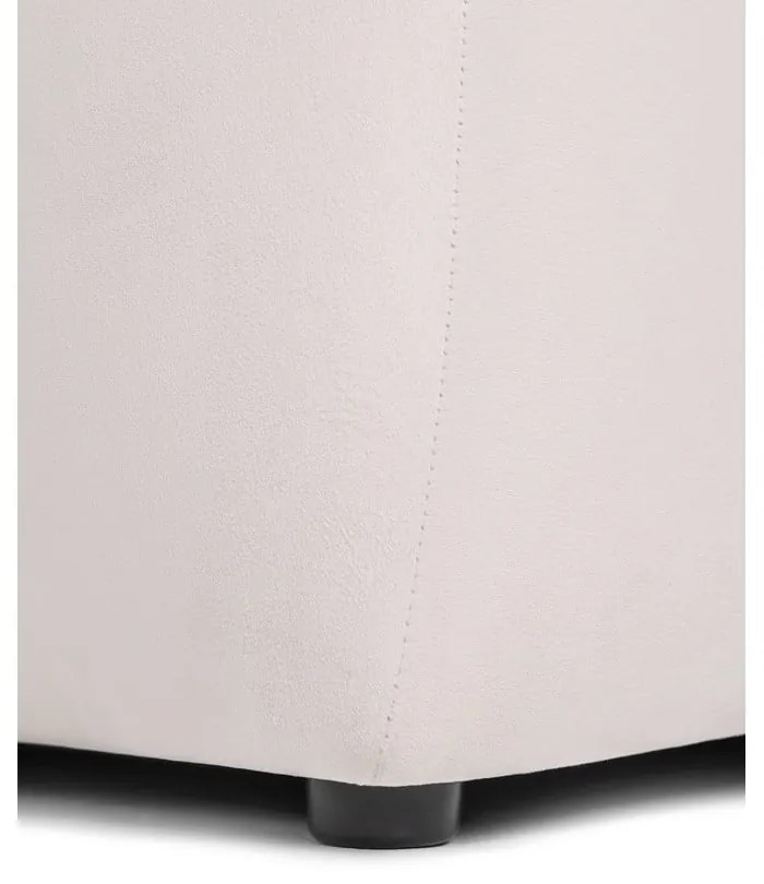 Krémszínű bársony kanapé 225 cm Cube – Bonami Selection
