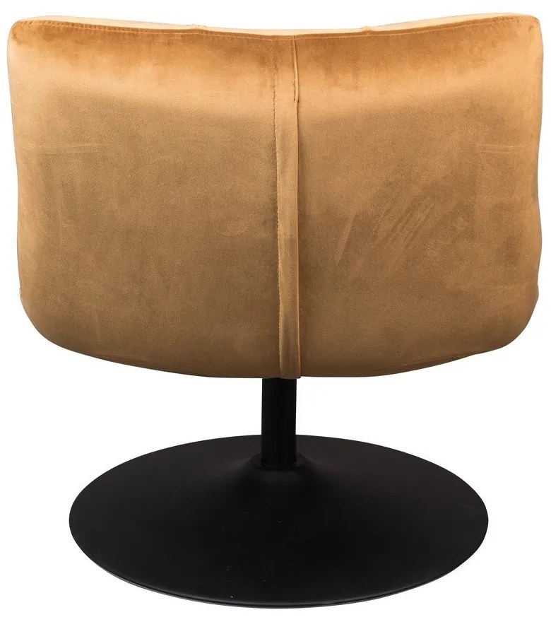 Mustársárga bársony fotel Bar – Dutchbone