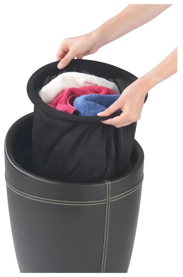 Candy Look fehér szennyeskosár és ülőke egyben, 20 l - Wenko