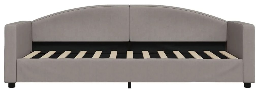 tópszínű kihúzható szövet heverő 80 x 200 cm