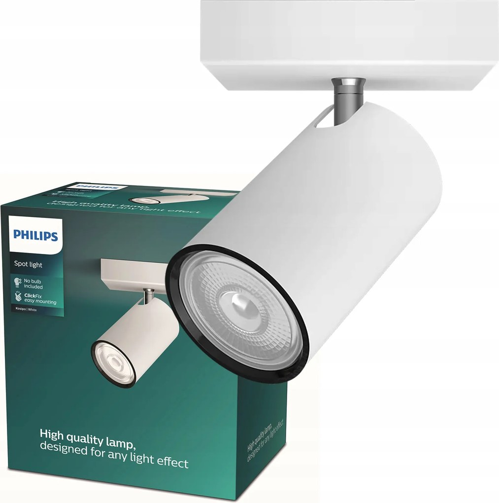 Mennyezeti lámpa Falra szerelhető Led spot lámpatest GU10 Kosipo Philips