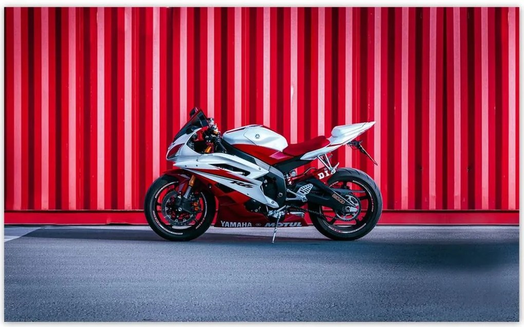 Fotótapéták 520x318 Fehér-piros Yamaha