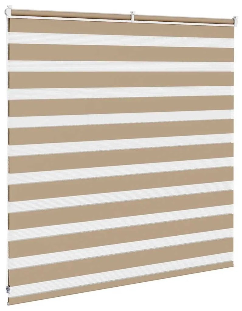 zebrafüggönnyel homokbarna szövetszélesség 145,9 cm poliészter