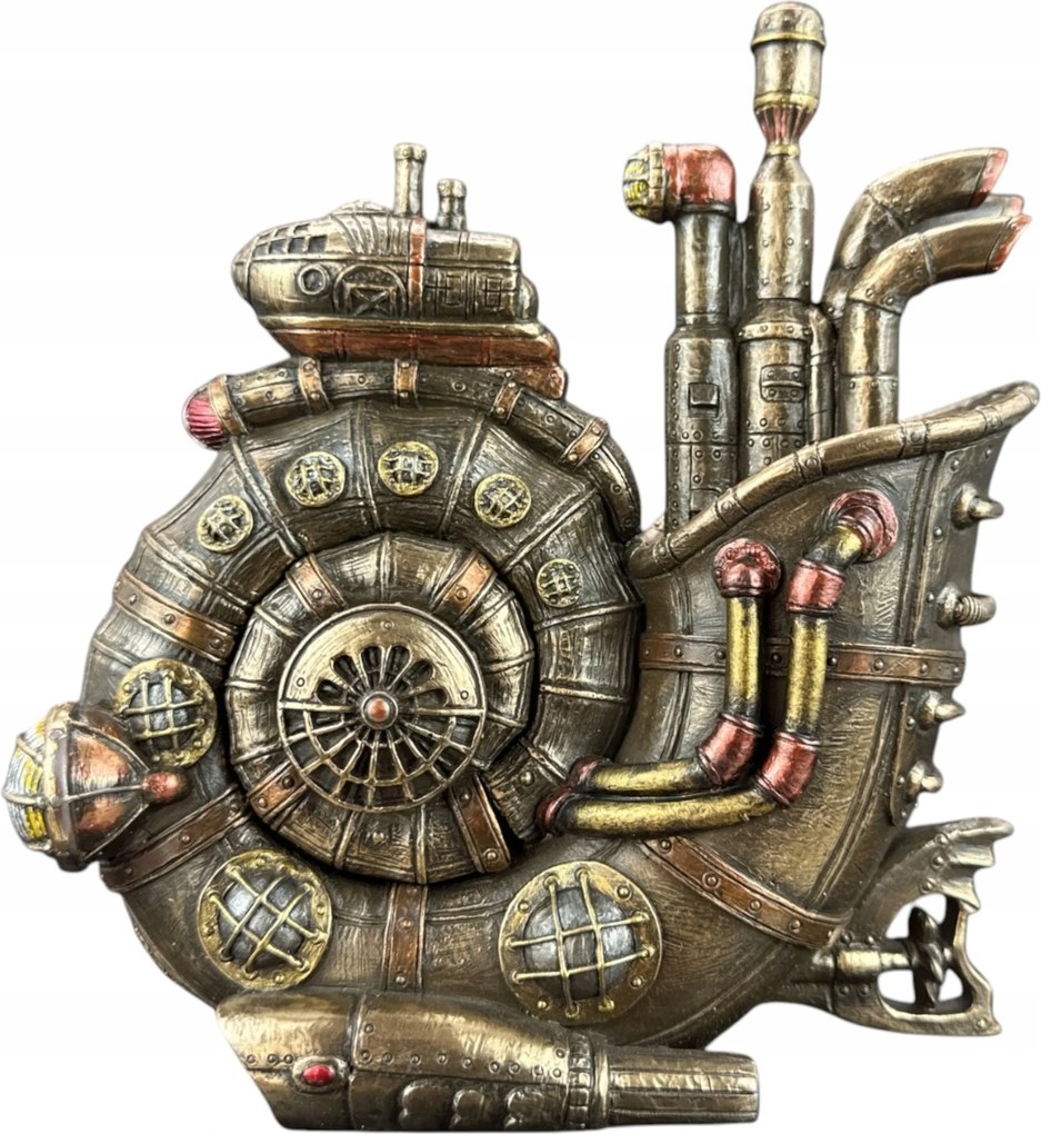 Steampunk ajándék szobor Csiga Doboz Veronese (WU77119A4)
