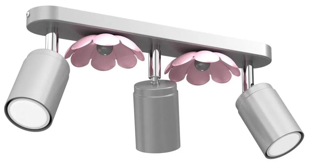 Spotlámpa FLOWER 3xGU10/8W/230V matt króm