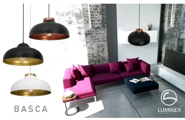 Csillár zsinóron BASCA 1xE27/60W/230V