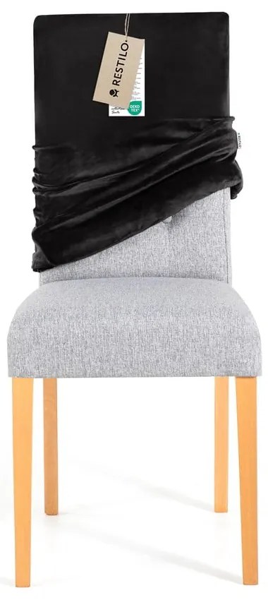 Fekete gumis szék huzat 48 cm Sento – Restilo