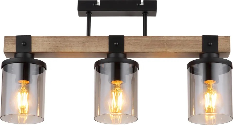 Mennyezeti Lámpa Matt fekete LILA GLOBO-15555-3D