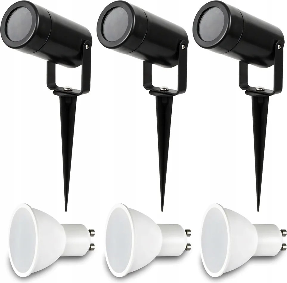 Fényszóró Beszúrható Nyárs Vízálló IP44 Led GU10 7W 4000K