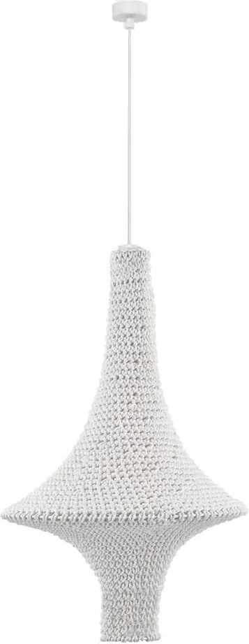 Horgolt fehér pamut függőlámpa Alda M 5115 Antigo