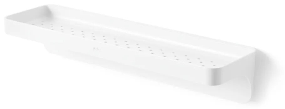 Fehér öntapadós újrahasznosított műanyag fürdőszobai polc Flex Adhesive – Umbra