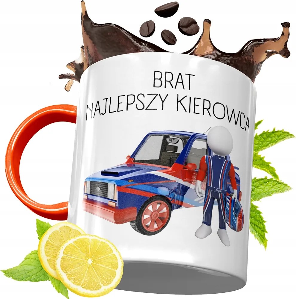 Narancssárga Bögre Testvérnek Ajándékba, fényképes nyomattal