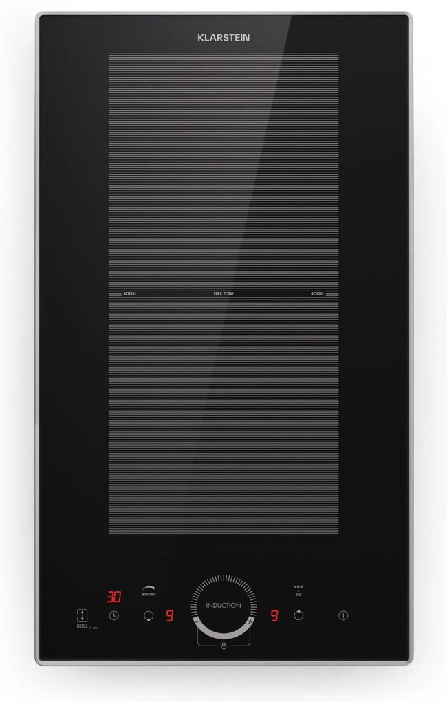Klarstein Delicatessa Domino Prime, beépített indukciós főzőlap, 2 zónás, 3500 W, önállóan működő