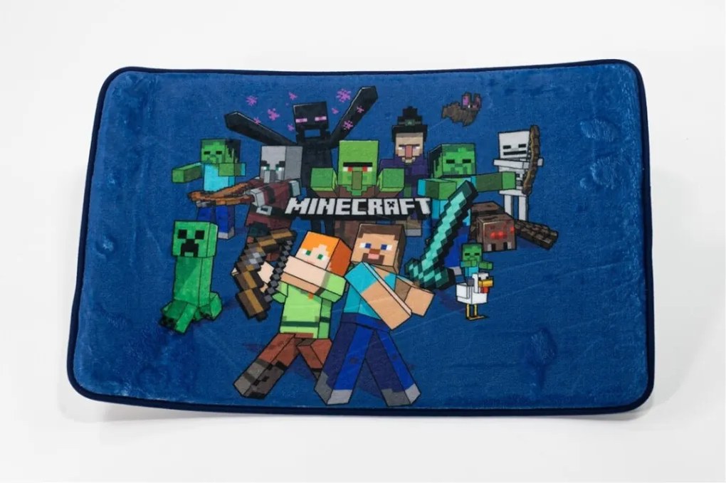 Minecraft Battle lábtörlő, fürdőszobai kilépő 40x60 cm