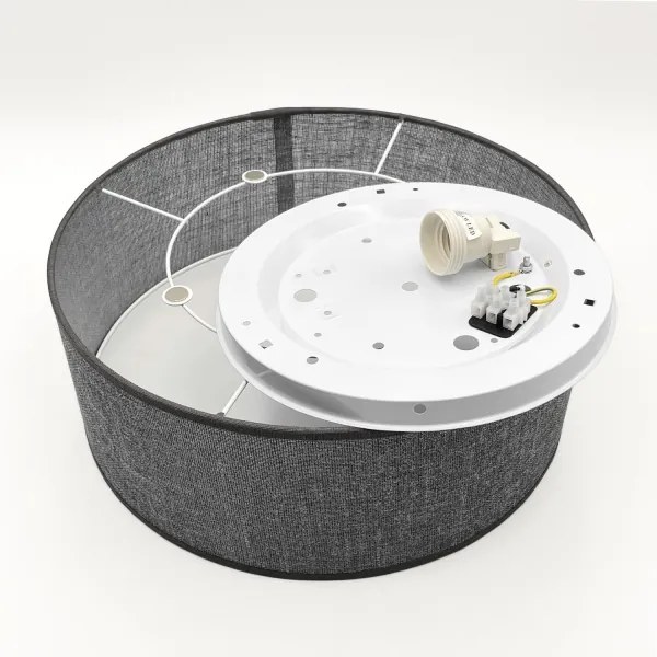 Mennyezeti lámpatest SIRJA 1xE27/15W/230V átm. 35 cm szürke