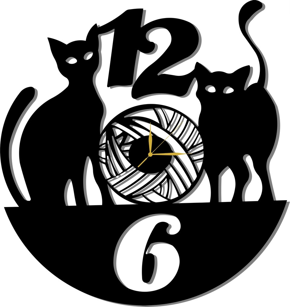 Áttört Falióra Macskák Cicák 50CM L 17 Szín