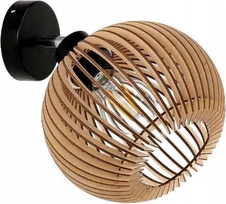 Fali Lámpa E27 fali mozgás loft Gömb fa
