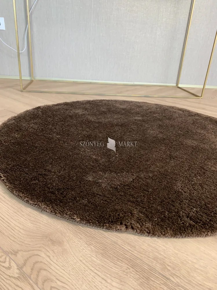 Vajpuha kerek shaggy sebano Barna (Brown) 67x67