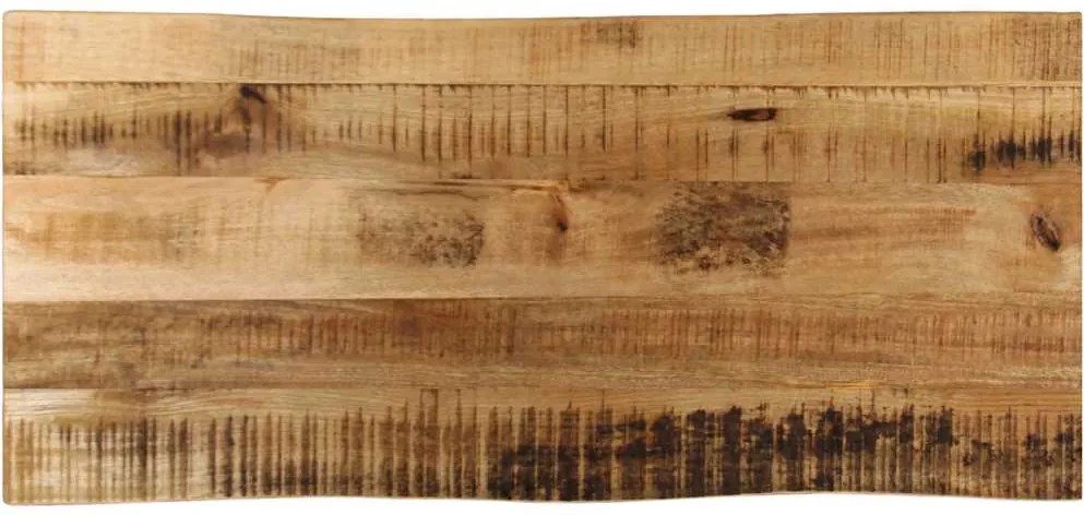 vidaXL tömör nyers mangófa természetes élű asztallap 100 x 40 x 2,5 cm