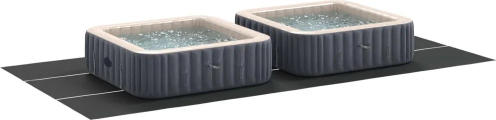 Medence alatlappal Fekete 750 x 372 x 0,1 cm Nemes szövet
